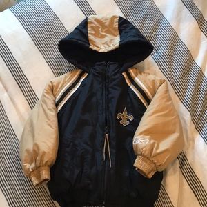 Saints Reebok coat kids size 4